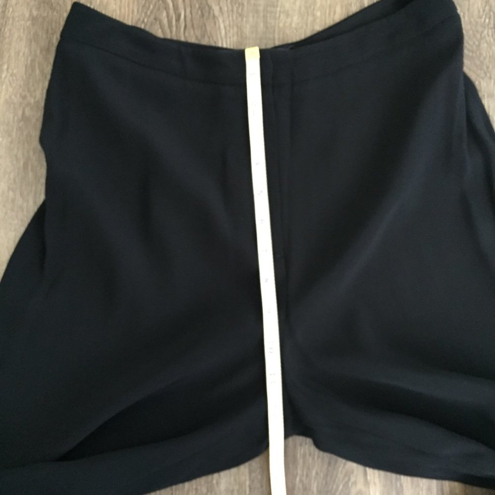 Zara High Rise Ruffle Leg Trouser Pants in Black - Picture 10 of 13